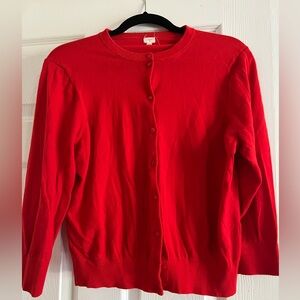 J.Crew Factory Classic Cotton Cardigan Sweater